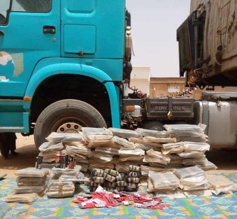 الدرك الوطني في مكطع لحجار يحبط عملية تهريب مخدرات إلى نواكشوط