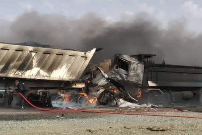 بيان من شركة آيفاج الفرنسية يوضح ملابسات حادث الشاحنات يوم أمس
