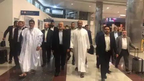 وفد من حركة حماس بزعامة هنية في زيارة لموريتانيا