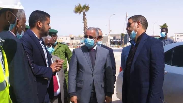تقدم الأعمال في المنشأة الجديدة الخاصة بتبريد وتصدير الأسماك
