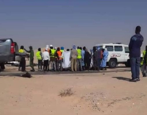 تعرض وفد من الامجلس الأعلى للشباب لحادث سير على طريق اگجوجت