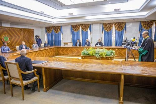 رئيس المحكمة العليا المعين يدلي اليوم  باليمين القانونية تحت اشراف رئيس الجمهورية