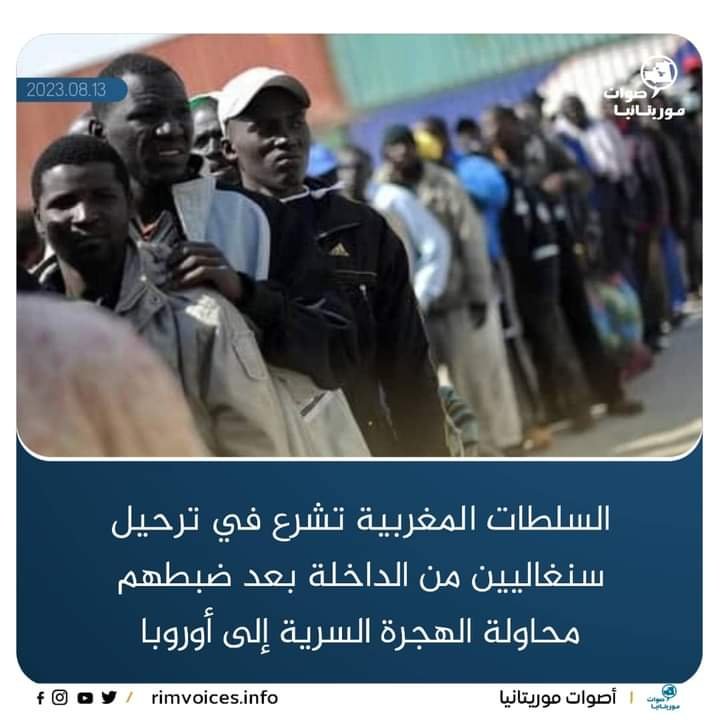 السلطات المغربية تشرع في ترحيل سنغاليين في مدينة الداخلة بعد ضبطهم في محاولة للهجروة السرية الى اوربا