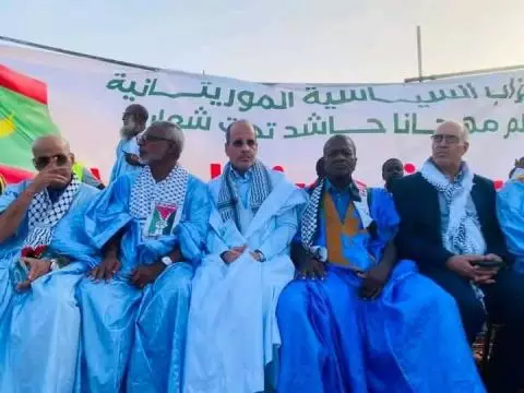 احزاب سياسية موريتانية تنضم مهرجان تضامن مع الشعب الفلسطيني وتدعو المجتمع الدولى للوقوف نصرة لفلسطين
