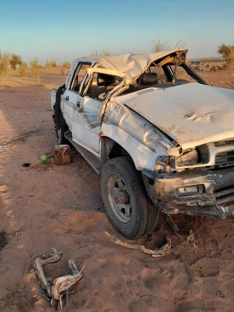 حالتي وفاة و 21  إصابة متفاوتة الخطورة في حادث سير بضواحي تنبدغة شرق البلاد