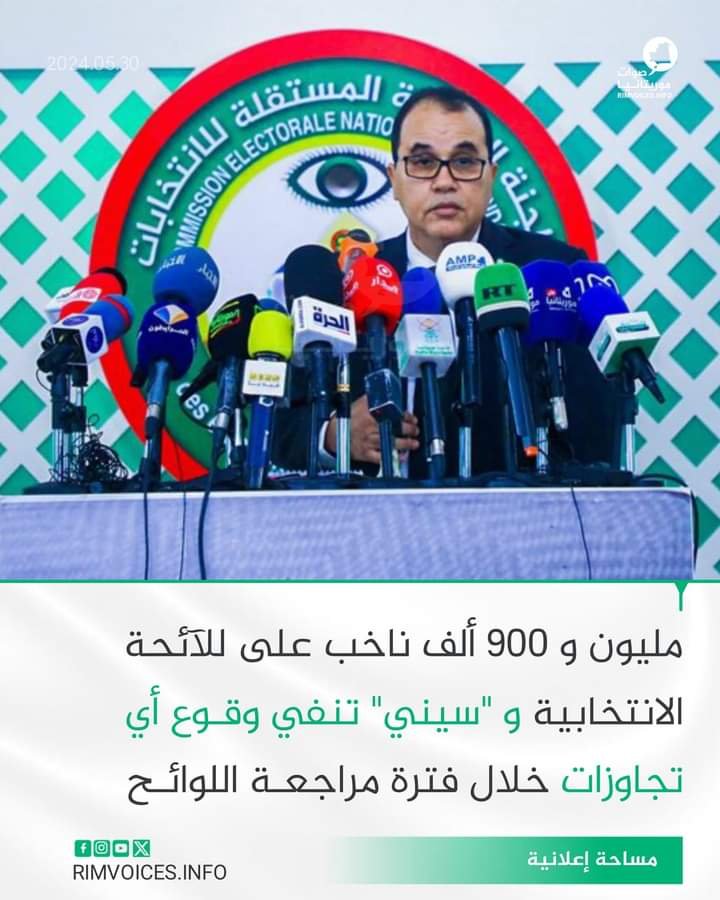 مليون و900 الف ناخب على اللوائي الانتخابية و”سيني تنفي اي تجاوزات خلال مراجعتها