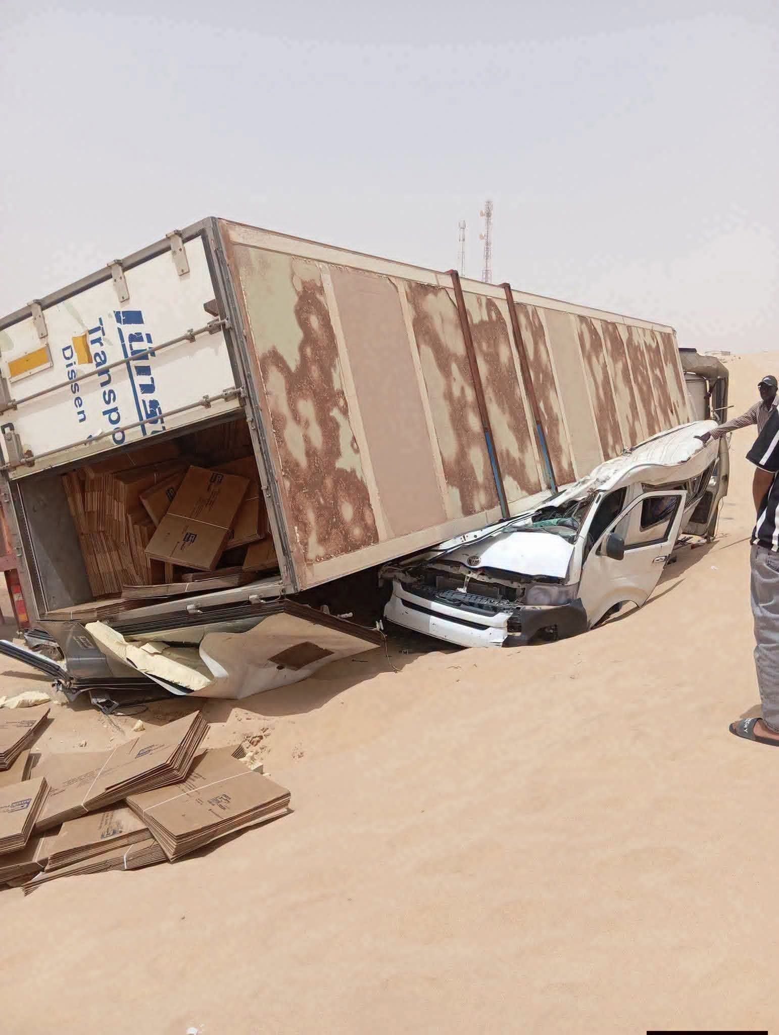 حادث سير قرب مدينة نواذيبو يخلف وفاة وإصابات